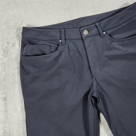Lululemon Pants Mens 32x31 ABC Slim Fit Gray Softshell Stretch - Picture 4 of 16